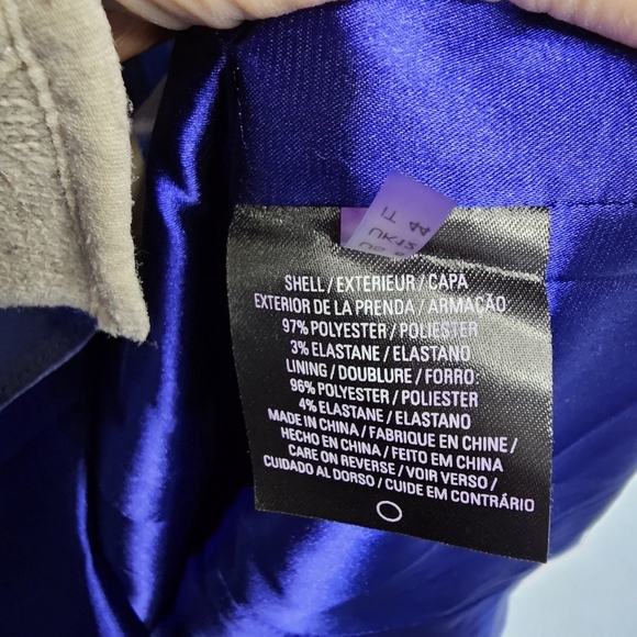 TAHARI SAHARA Elegant Blue and Black Women's Dress NWT  size 8 - Picture 8 of 15